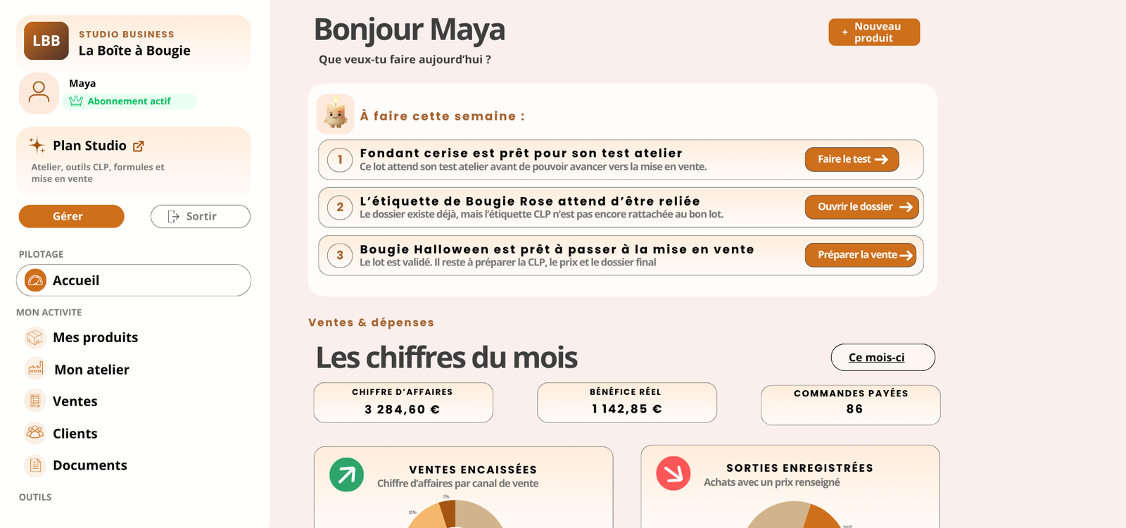 logiciel pour bougies artisanales